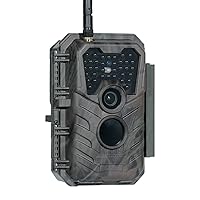 P90 Pro Trail Camera, WiFi Bluetooth, 48MP 1296p Game Cameras with Night Vision Motion Activated Waterproof, Live Stream to Cell Phone