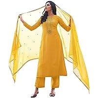 Indian Pakistani Designer Stylish Salwar Kameez Pant with Dupatta Dresses For Women's Wear