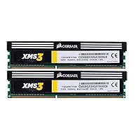 Corsair Memory CMX8GX3M2A1600C9 XMS3 8GB (2x4GB) DDR3 1600 MHz (PC3 12800) Desktop Memory 1.65V