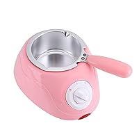 Electric Chocolate Melter, Plastic Hot Chocolate Melting Pot, Electric Fondue Melter Machine, Kitchen Tool with DIY Mould Set,Pink