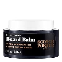 Conditioning Beard Balm – Smooth, Shape, Moisturize & Soften Coarse, Dry Beard Hair while Encouraging Growth for a Fuller/Healthier-Looking Beard – Original Scent, 3 oz. Jar