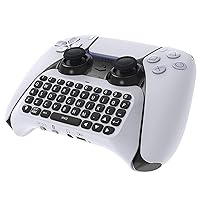 YUANHOT Keyboard Chatpad Compatible with PS5 Controller, Chatpad Controller Accessories with QWERTY Keyboard & Built-in Speaker for Messaging & Gaming Live Chat
