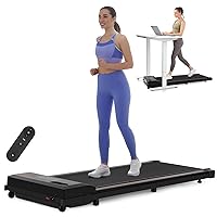TOMSHOO Walking Pad, Under Desk Treamill for Home Office, Portable Walking Jogging Running Machine with Remote Control and LCD Display