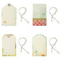 Wrapables Flowers Printing Tag, Set of 24