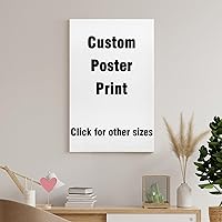 Custom Poster Personalized Canvas Prints with Your Photos Wall Art Pictures Ideal for Home Decor Gifts (Unframe-style, 16×24inch(40×60cm))