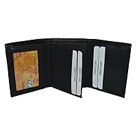 LB LEATHERBOSS 100% Genuine Leather Tri-fold Mens Wallet #1307cf