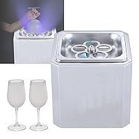 Glass Chiller,CO2 Glass Froster,with LED Light,Instant Drink Chiller for Cocktail, Beer, Mixed Drinks, Wine,Bar, Restaurant, Kitchen
