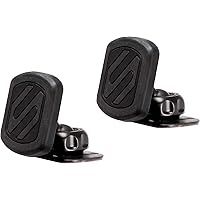 Scosche MAGKIT MagicMount Magnetic Car Phone Mount for Dashboard, 360° Adjustable Magnet Head, Universal Cell Phone Holder for Car, Compatible with iPhone, Samsung, and All Devices (Pack of 2)