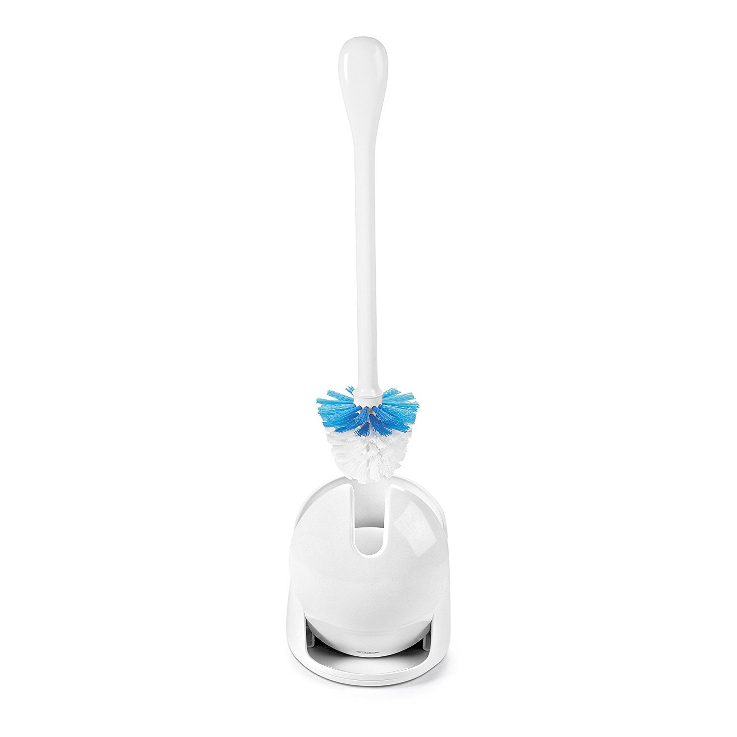 OXO Good Grips Compact Toilet Brush & Canister, White, 6