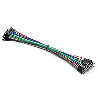 Chanzon 40pcs 20cm Long Male to Female Header Jumper Wire Dupont Cable Line Connector 40 pin Solderless Multicolored for Arduino Raspberry pi Electronic Breadboard Protoboard PCB Board