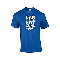 Second Amendment T-Shirt Ban Idiots Not s 2nd Rifle Weapon Concealed Carry Funny Humorous We The People-Royal-6Xl