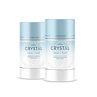 Crystal Magnesium Solid Stick Natural Deodorant, Non-Irritating Aluminum Free Deodorant for Men or Women, Safely and Effectively Fights Odor, Baking Soda Free,Clean + Fresh (2.5 oz) 2 Pack
