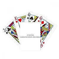 Quote Studying Communication and Media Poker Playing Magic Card Fun Board Game