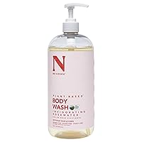 Body Wash, Invigorating Rosewater, 32 oz - Moisturizing Body Wash for Dry Skin - Pure Plant-Based - Enriched with Organic Shea Butter - Hypoallergenic, Suitable for All Skin Types