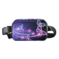 Butterfly Fanny Pack for Women Belt Bag Waterproof Adjustable Strap Waist Pouch Gifts Casual Cycling Running