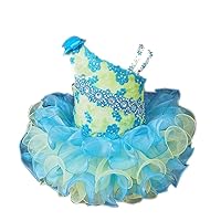 Baby Girls' Cupcakes Birthday Party Ruffles Mini Pageant Dresses