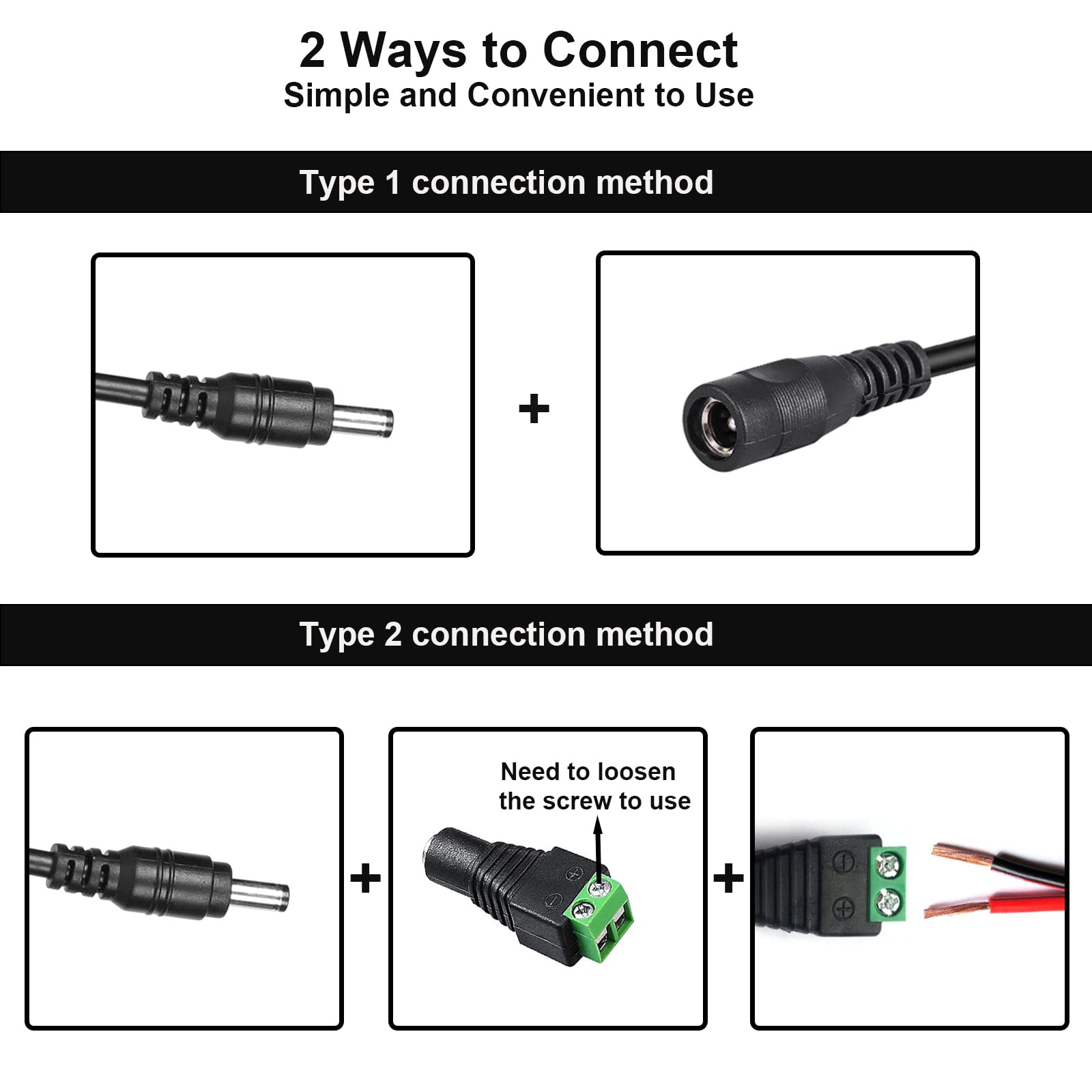 24V 8A Power Supply Adapter, AC to DC Converter AC 100V ~ 240V to DC 24 Volt 8 Amp 192W Switching Transformer LED Driver with 5.5mm x 2.1/2.5mm DC Jack Connector for Car Cigarette Lighter LCD Monitor