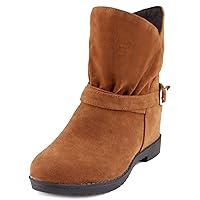 Women's Wedge Heel Ankle Boots with Round Toe