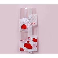 Nougat Small Pouch Plastic Candy Bag Sugar Paper Wrapping Paper Twin 001E 牛轧糖红