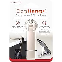2 Pack Long Purse Hook Hanger for Table Bar Desk,Stylish Handbag Hanger  Portable Bag Hook Hanger for Women Purse Holder with Velvet Pouch Under  Table