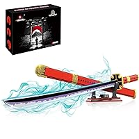 EP EXERCISE N PLAY Sword Building Kits, 34in Sandai Kitetsu Building Sets with Scabbard and Stand, Building Block of Sword, 790Pieces, Cosplay Sword Sets Gift for Adults Boys 8+, STEM Education