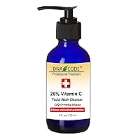 DNA Code®-20% Vitamin C + Coq10 Facial Cleanser Powered w/Hyalurinic Acid + Matrixyl 3000 + Green Tea