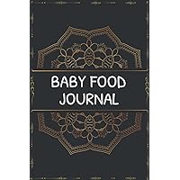 Baby Food Journal: 120 Pages Baby's First Foods Tracker and Planner - Child's Healthy Daily Activities Record Book