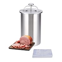  Newhai Ham Maker Meat Press Tool for Making Ham Meat Deli Meat  Maker Homemade Lunch Meat Maker with Thermometer Stainless Steel : Home &  Kitchen