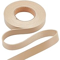 GORGECRAFT 12.5mm Wide Flat Leather Cord 200cm Long Double-Sided Lychee Pattern Leather Strips 1.7mm Thick Imitation Leather Strap Braided Threads for DIY Crafts Belt Handle Jewelry Making, Wheat