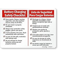 SmartSign “Battery Charging Safety Checklist” Sign | 10
