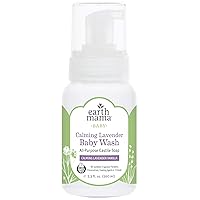Earth Mama Calming Lavender Baby Wash with Gentle Castile Soap for Sensitive Skin, 5.3-Fluid Ounce
