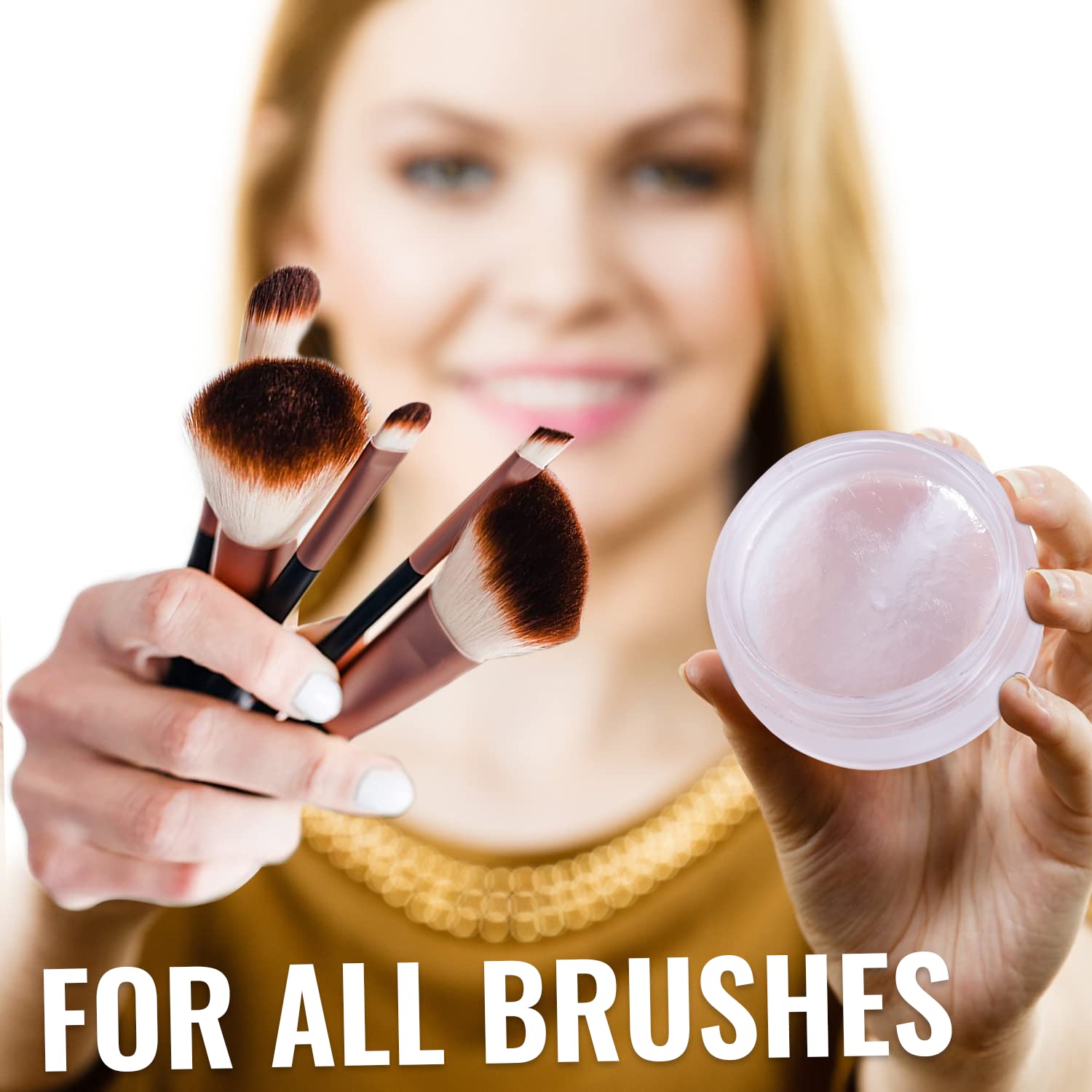 iMethod Makeup Brush Cleaner - Make up Brush Cleansers Solution with Makeup Brush Cleaner Mat, Beauty Blender Cleanser, Makeup Sponge Cleaner for Sponge Applicator, Makeup Brush