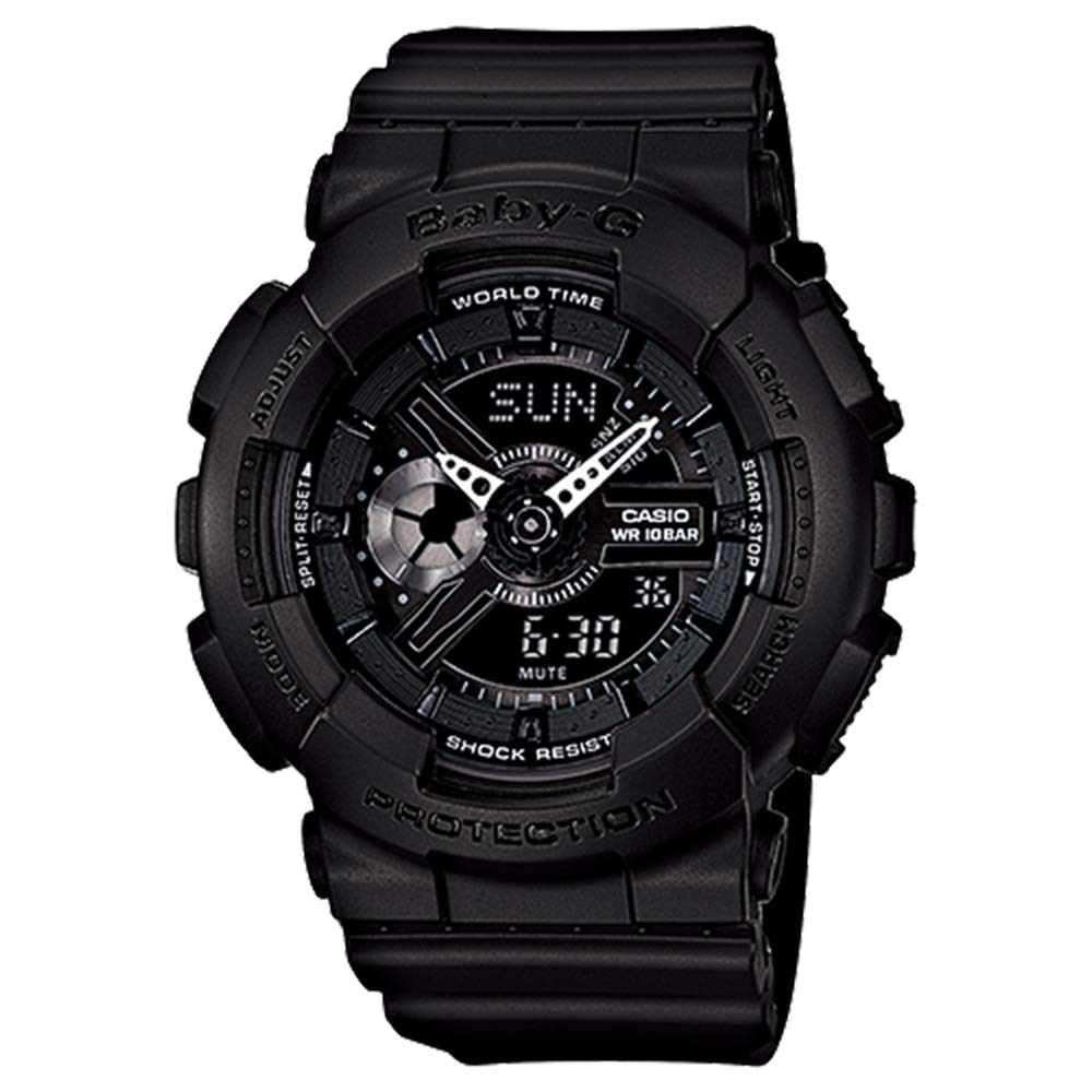 CASIO Baby-G BA-110BC-1A Baby G Watch, Women's, Analog, Digital, Casual, Outdoor, Sports, Black