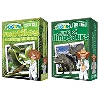 Professor Noggin's: World of Dinosaurs and Reptiles n Amphibians Classroom Set - an Educational Trivia Based Card Game - True or False, and Multiple Choice - Ages 7+ - Each contains 30 Trivia Cards