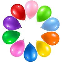 Prextex 900 Party Balloons 12-Inch 10 Assorted Rainbow Colors | Thick Multicolor/Colorful Balloons, Multi-Colored Balloon Arch Kit | Kid Birthday Decoration, Kids Party Favors, Supplies