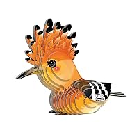 Eugy Hoopoe 3D Puzzle - 30 Piece Eco-Friendly Educational Toy Puzzle for Boys, Girls & Kids Ages 6+