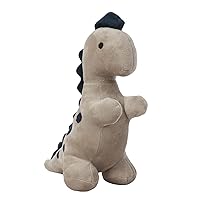 Linzy Plush 10.5'' Titan Baby Soft Plush Dinosaur, Gray Color, Huggable and Cuddly Bedtime Plush Toy, Stuffed Animals Dinosaur for Baby. 10.5'' Standing High.