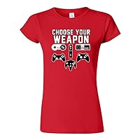 Junior Choose Your Weapon Gaming Console Gamer DT T-Shirt Tee