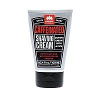 Pacific Shaving Company Caffeinated Shaving Cream - Shea Butter + Spearmint Antioxidant Shaving Cream with Caffeine - Clean Formula for Hydrating, Redness Reducing + Irritation-Free Shave (3.4 Oz)