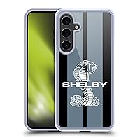 Head Case Designs Officially Licensed Shelby Gray Car Graphics Soft Gel Case Compatible with Samsung Galaxy S24+ 5G and Compatible with MagSafe Accessories
