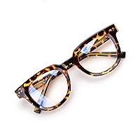 OPTOFENDY Oversized Blue Light Blocking Glasses for Women, Anti Eyestrain & UV Protection Square Computer Eyeglasses