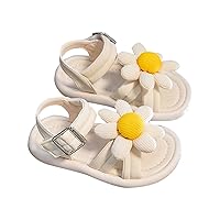 Sandals for Girl Toddler Girls' Sandals Summer Children's Soft Sole Shoes Pearl Decoration Little Girl Sandals Size 13