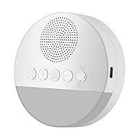 White Noise Sleep Hine Built-in 6 Soothing Sound Soft Breath Light 15/30/60 ligent Timing for People of All Ages
