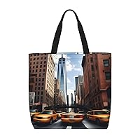 Niagara Fall Print Print Stylish Canvas Tote Bag,Casual Tote'S Handbag Big Capacity Shoulder Bag, For Shopping, Work