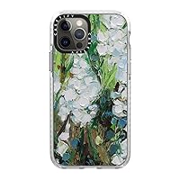 CASETiFY Impact Case for iPhone 12/12 Pro - Wild Squill Flowers - Clear Frost