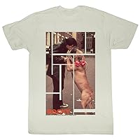 Rocky T-Shirt Butkus Dog Kiss Portrait Natural Tee