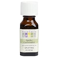 Aura Cacia Lavender (Spike), Essential Oil, 0.5-Ounce Bottle