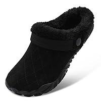 Besroad Womens Mens Furry Slides House Slippers Fuzzy Fluffy Bedroom Cozy Memory Foam Slippers Clogs