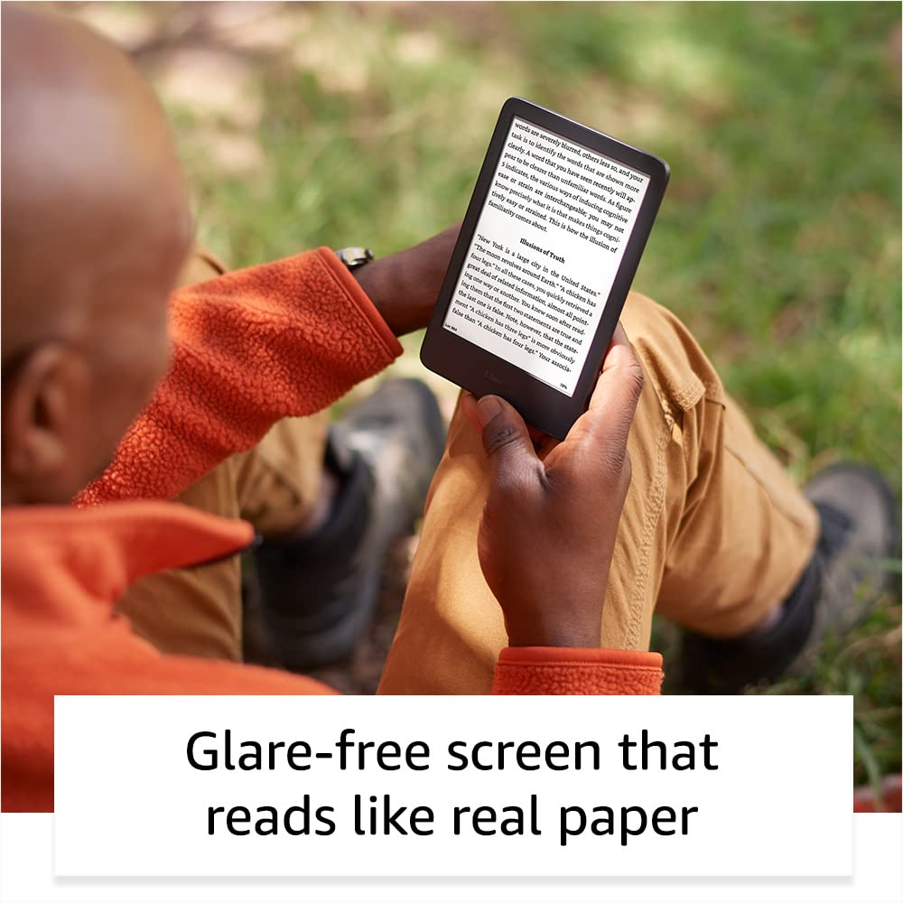 International Version - Kindle (2022 release) – The lightest and most compact Kindle, now with a 6” 300 ppi high-resolution display, and 2x the storage - Black