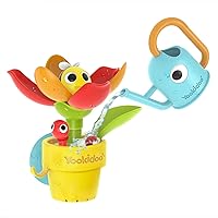 40221 YOOKIDOO Flower Pot – Baby Bath Toy Garden Theme – Bath and Shower Game – Watering Can, Flower, Water Game – Baby Gift from 18 Months